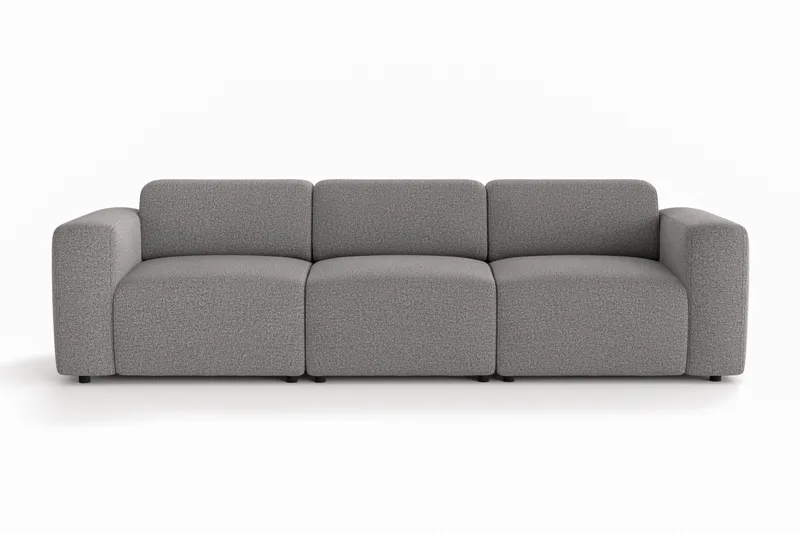 Torvasen 3-seters sofa i stoff - Grå - Møbler - Sofaer - Sofa 3 seter
