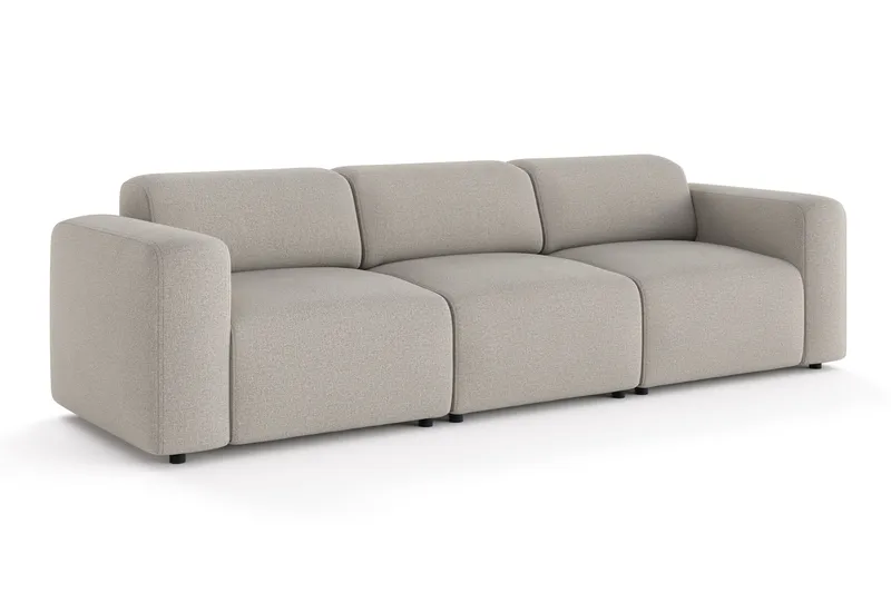 Torvasen 3-seters sofa i stoff - Lys grå - Møbler - Sofaer - Sofa 3 seter