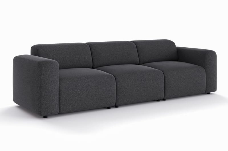 Torvasen 3-seters sofa i stoff - Svart - Møbler - Sofaer - Sofa 3 seter
