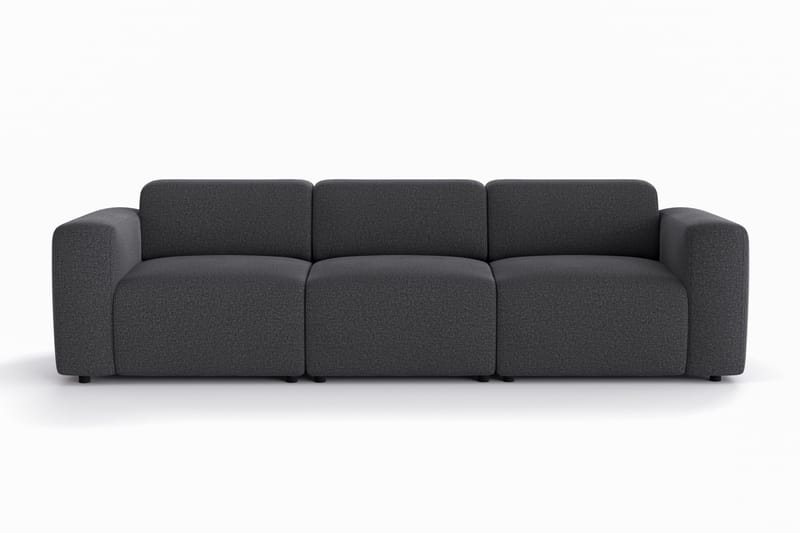 Torvasen 3-seters sofa i stoff - Svart - Møbler - Sofaer - Sofa 3 seter