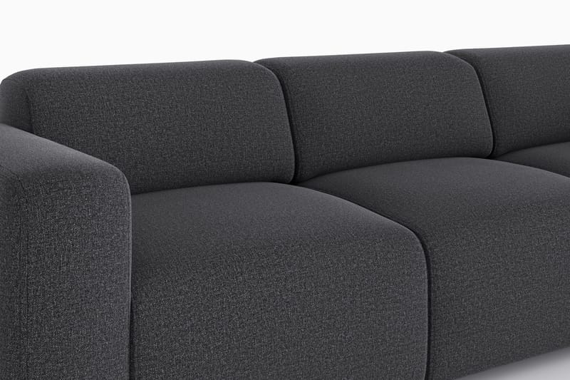 Torvasen 3-seters sofa i stoff - Svart - Møbler - Sofaer - Sofa 3 seter