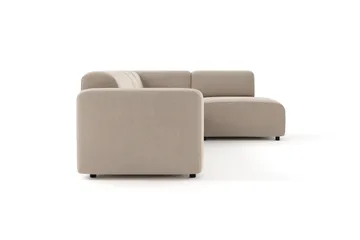 Torvasen 5-seters sofa med divan høyre i stoff - Beige - Møbler - Sofaer - Sofa med sjeselong