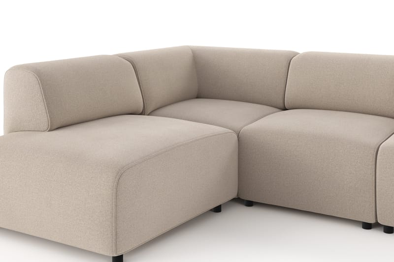 Torvasen 5-seters sofa med divan venstre i stoff - Beige - Møbler - Sofaer - Sofa med sjeselong