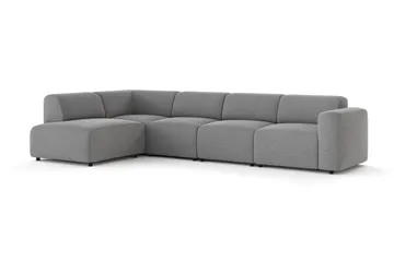 Torvasen 5-seters sofa med divan venstre i stoff - Grå - Møbler - Sofaer - Sofa med sjeselong