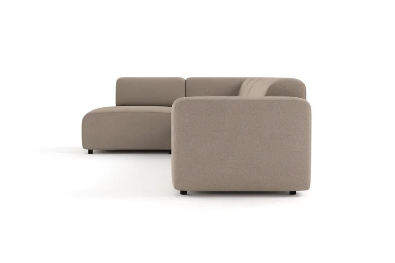 Torvasen 5-seters sofa med divan venstre i stoff - Greige - Møbler - Sofaer - Sofa med sjeselong