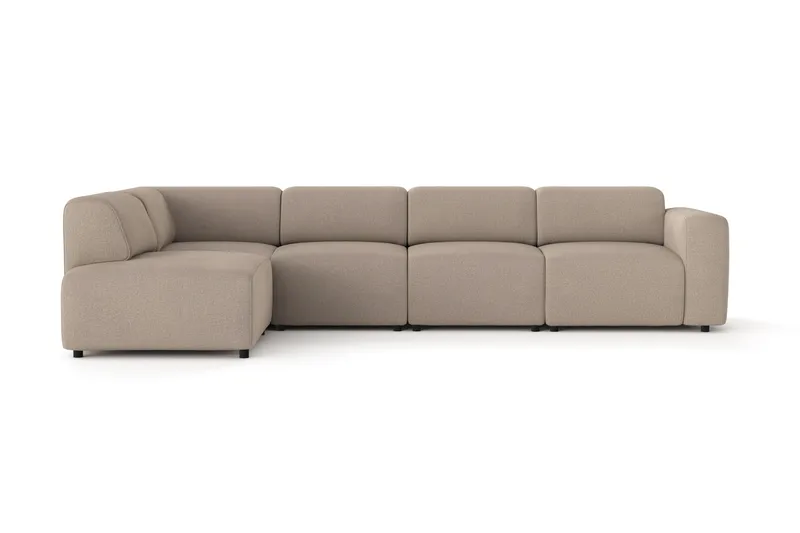 Torvasen 5-seters sofa med divan venstre i stoff - Greige - Møbler - Sofaer - Sofa med sjeselong
