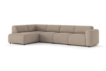 Torvasen 5-seters sofa med divan venstre i stoff - Greige - Møbler - Sofaer - Sofa med sjeselong
