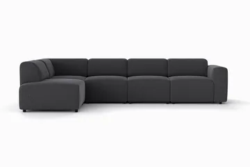 Torvasen 5-seters sofa med divan venstre i stoff