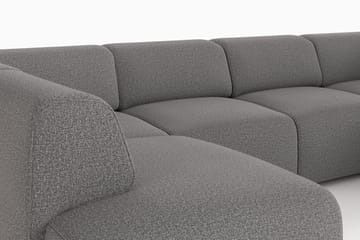 Torvasen 6-seters sofa med dobbeldivan i stoff - Grå - Møbler - Sofaer - U-sofa