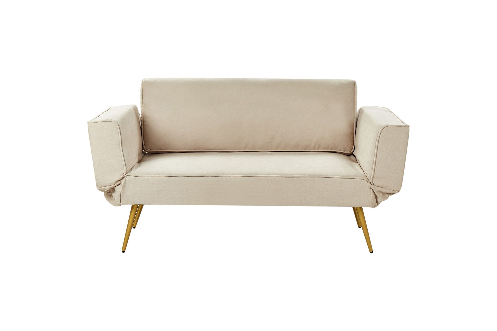 Touya Sovesofa 2-seter - Beige/Gull - Møbler - Sofaer - Sovesofaer