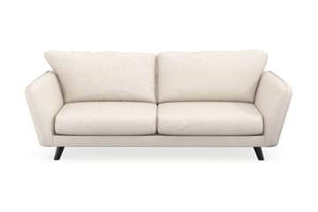 Trend Luksus Retro Sofa 194 cm i Stoff med Skrå Ben - Benhvit - Møbler - Sofaer - Sofa 3 seter