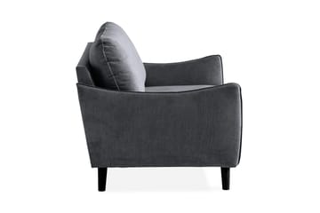 Trend Lyx 2-seter Sofa i Stoff med Buede Armlener - Grå - Møbler - Sofaer - 2 seter sofa