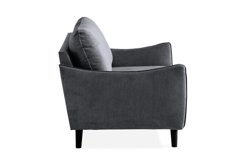 Trend Lyx 2-seter Sofa i Stoff med Buede Armlener - Grå - Møbler - Sofaer - 2 seter sofa