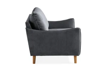 Trend Lyx 2-seter Sofa i Stoff med Buede Armlener - Grå - Møbler - Sofaer - 2 seter sofa