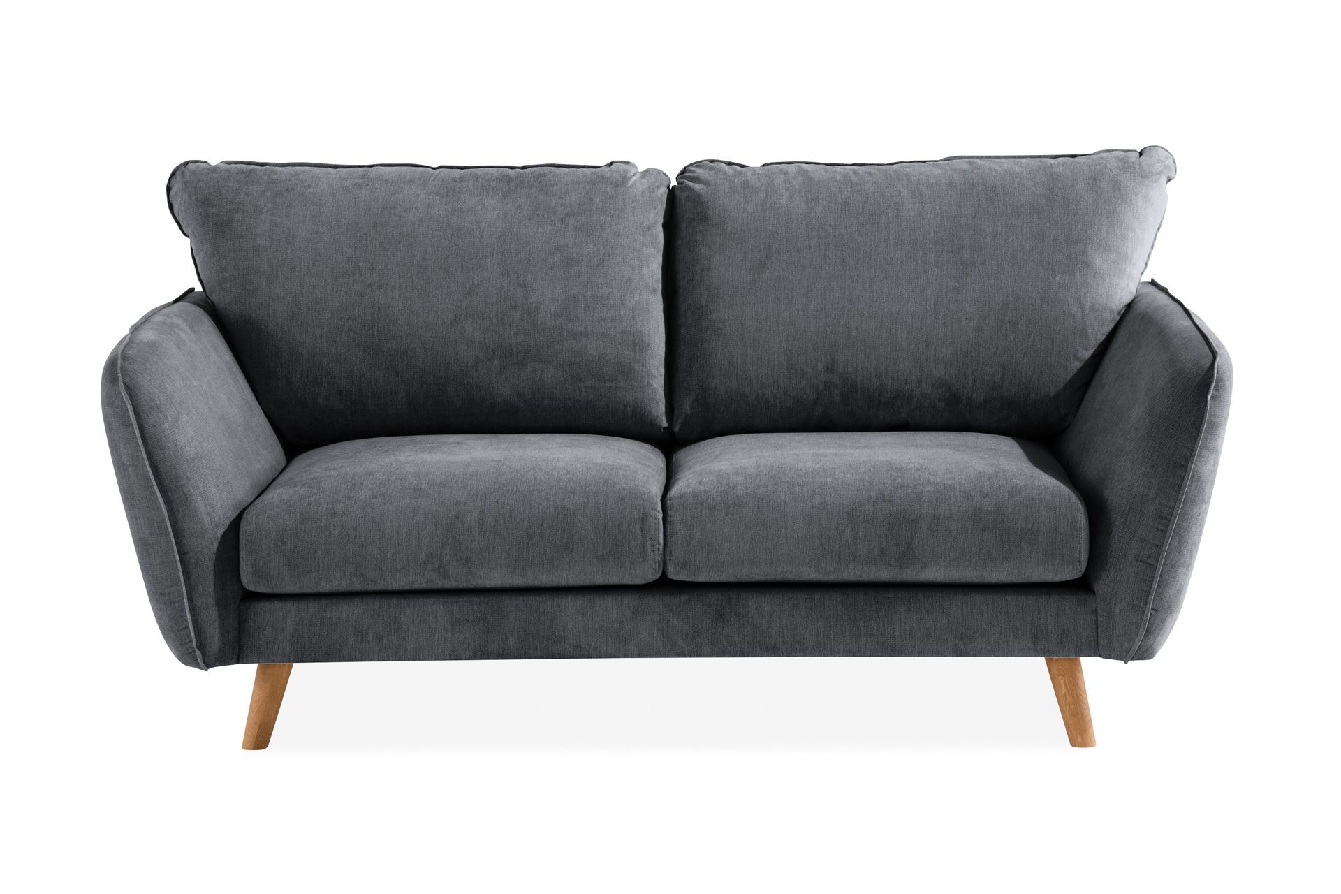 Trend Lyx 2-seter Sofa - Mørkegrå/Eik