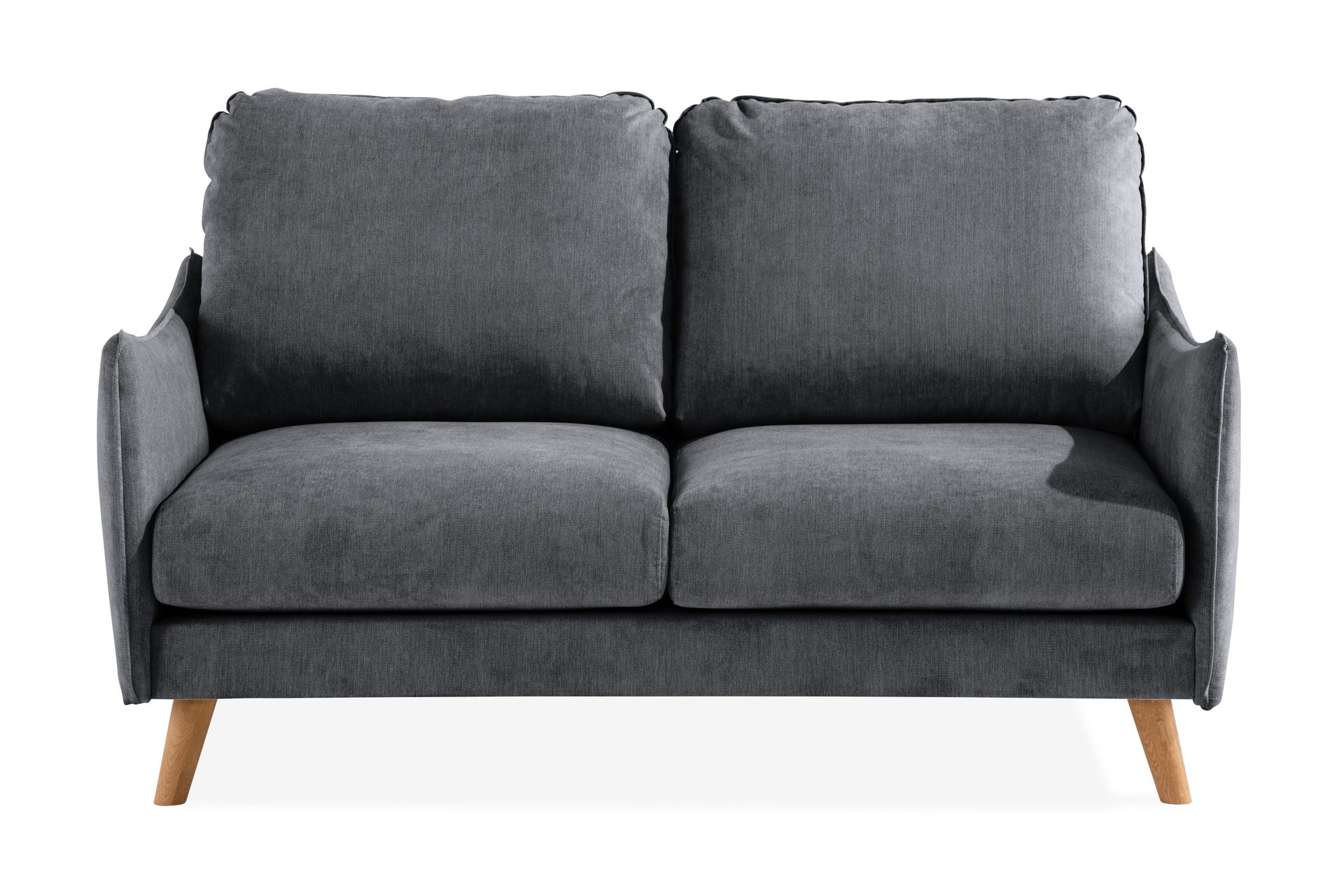 Trend Lyx 2-seter Sofa - Mørkegrå/Eik