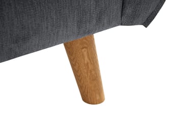 Trend Lyx 2-seter Sofa - Mørkegrå/Eik - Møbler - Sofaer - 2 seter sofa
