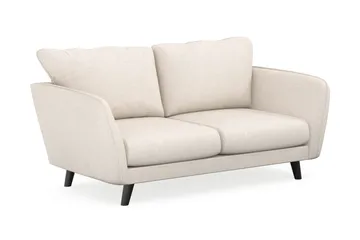 Trend Lyx 2-seter Sofa med Buede Armlener i Stoff - Beige - Møbler - Sofaer - 2 seter sofa