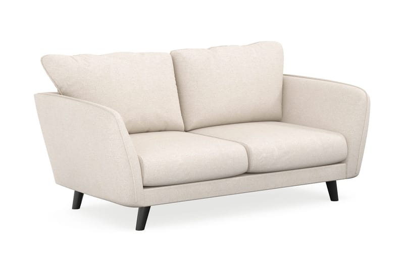 Trend Lyx 2-seter Sofa med Buede Armlener i Stoff - Beige - Møbler - Sofaer - 2 seter sofa
