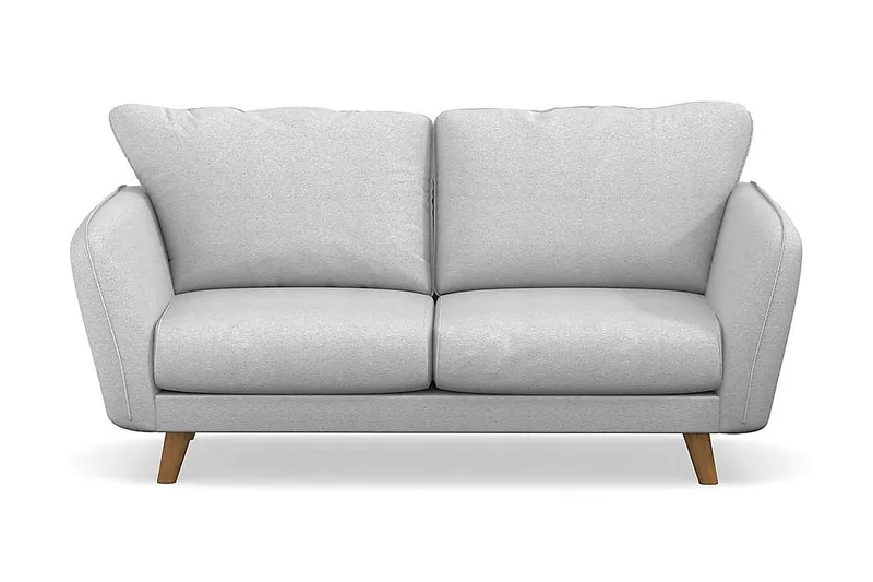 Trend Lyx 2-seters Stoffsofa, Lys grå