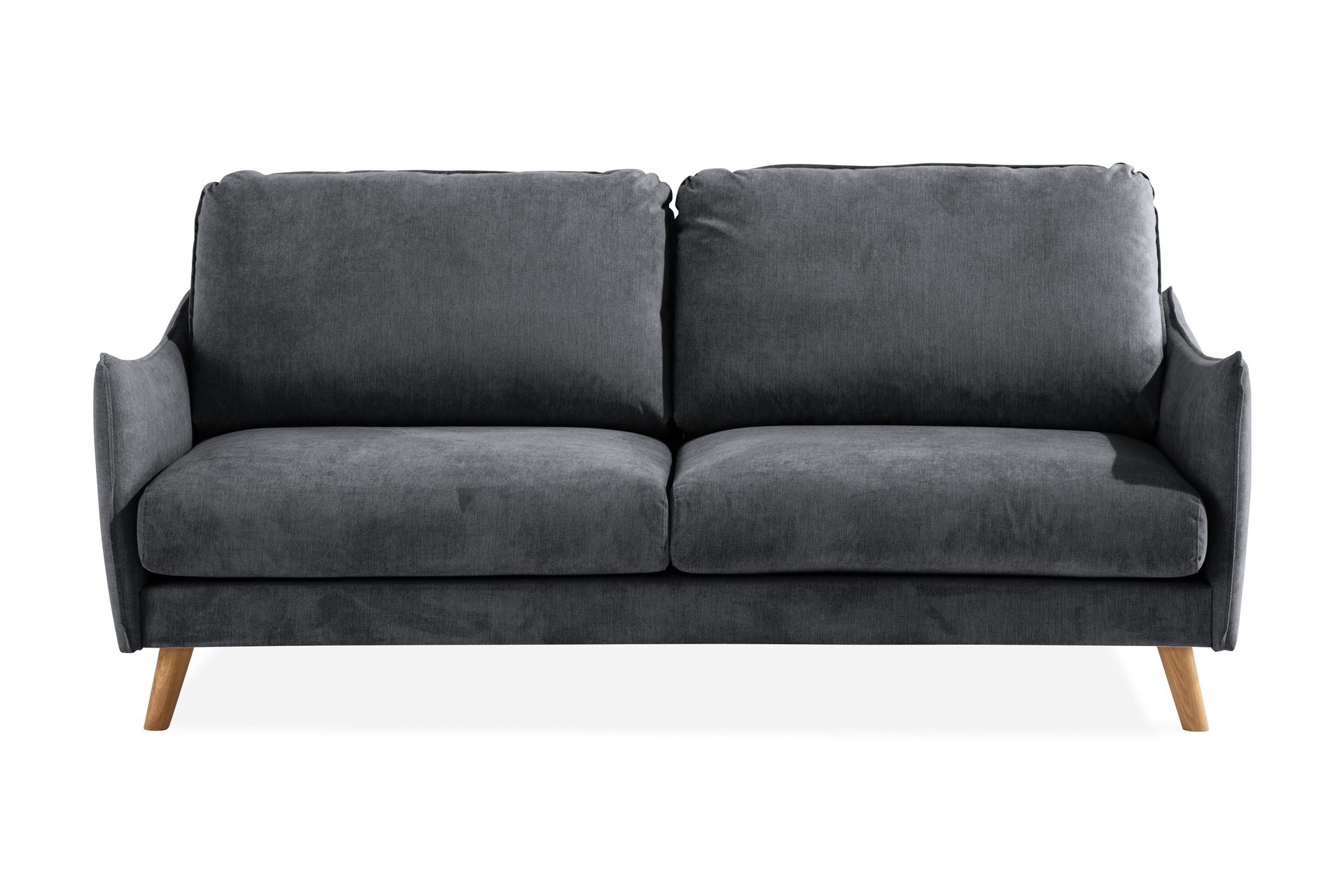 Trend Lyx 3-seter Sofa - Mørkegrå/Eik