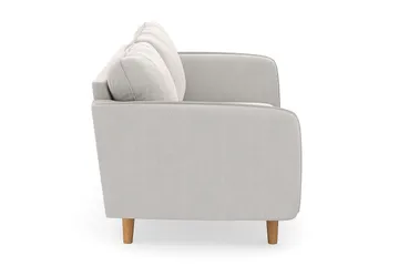 Trend Lyx 3-seters Fløyelssofa - Kremhvit - Møbler - Sofaer - Fløyel sofaer