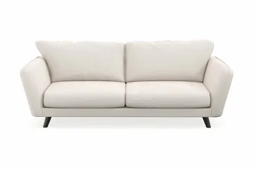 Trend Lyx 3-seters Fløyelssofa - Kremhvit - Møbler - Sofaer - Sofa 3 seter