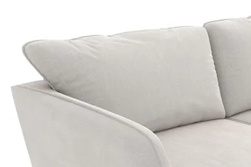 Trend Lyx 3-seters Fløyelssofa - Kremhvit - Møbler - Sofaer - Fløyel sofaer
