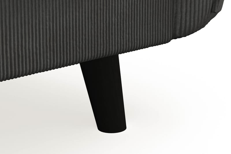 Trend Lyx 3-seters Manchestersofa - Mørkegrå - Møbler - Sofaer - Sofa 3 seter