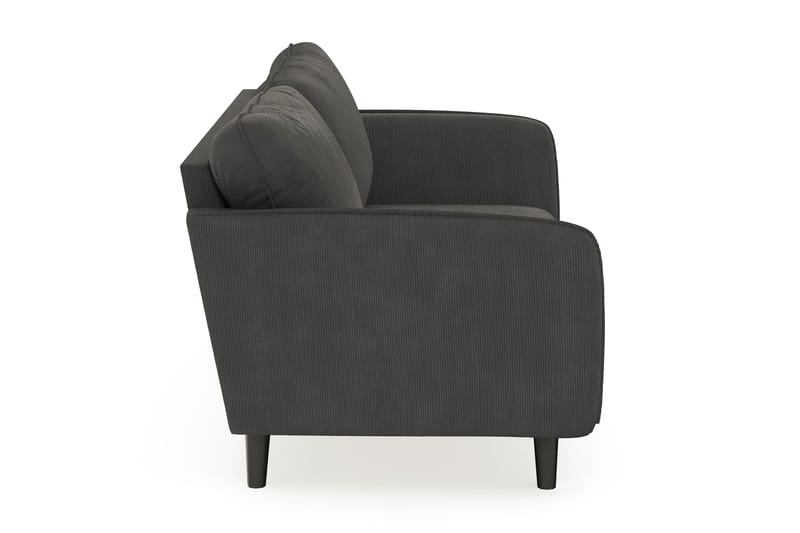 Trend Lyx 3-seters Manchestersofa - Mørkegrå - Møbler - Sofaer - Sofa 3 seter