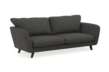 Trend Lyx 3-seters Manchestersofa - Mørkegrå - Møbler - Sofaer - Sofa 3 seter