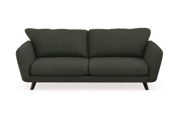 Trend Lyx 3-seters Manchestersofa - Mørkegrønn - Møbler - Sofaer - Sofa 3 seter