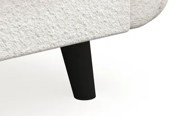 Trend Lyx 3-seters Sofa i Bouclé - Hvit - Møbler - Sofaer - Sofa 3 seter
