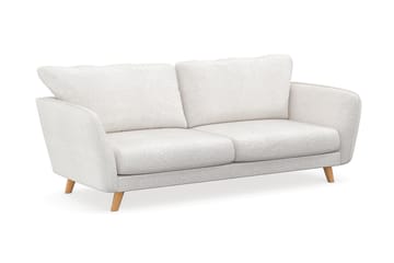 Trend Lyx 3-seters Sofa i Bouclé - Hvit - Møbler - Sofaer - Sofa 3 seter