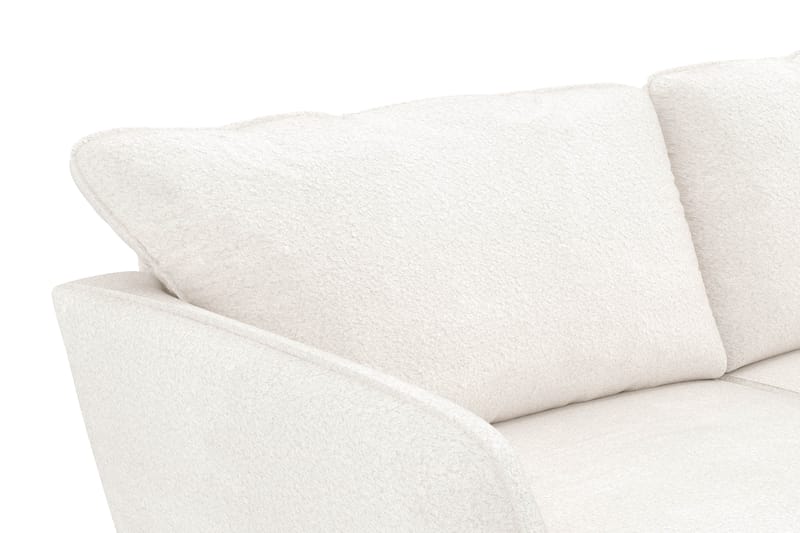 Trend Lyx 3-seters Sofa i Bouclé - Hvit - Møbler - Sofaer - Sofa 3 seter