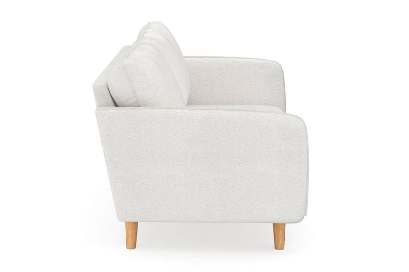 Trend Lyx 3-seters Sofa i Bouclé - Hvit - Møbler - Sofaer - Sofa 3 seter