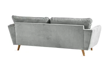 Trend Lyx 3-seters Stoffsofa - Grå - Møbler - Sofaer - Sofa 3 seter