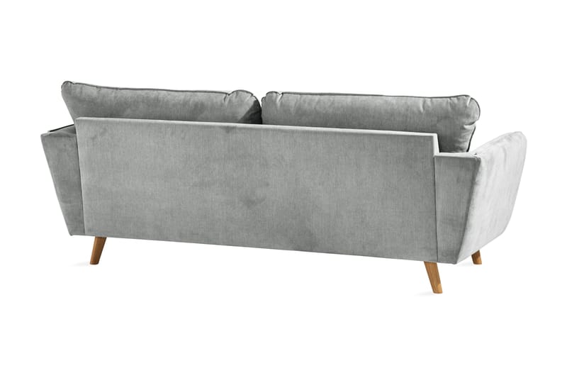 Trend Lyx 3-seters Stoffsofa - Grå - Møbler - Sofaer - Sofa 3 seter