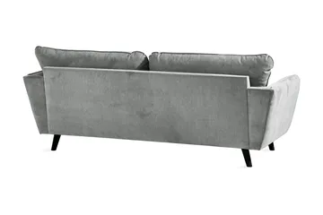 Trend Lyx 3-seters Stoffsofa - Grå - Møbler - Sofaer - Sofa 3 seter