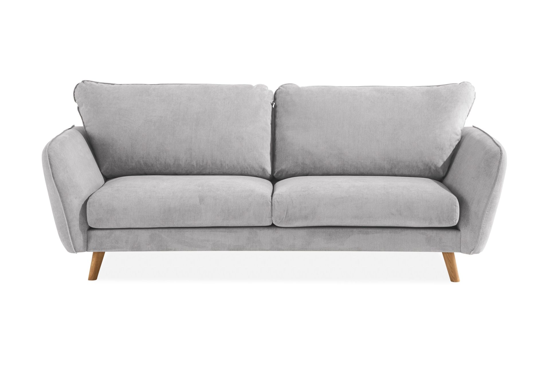Trend Lyx 3-seters Stoffsofa - Lys grå