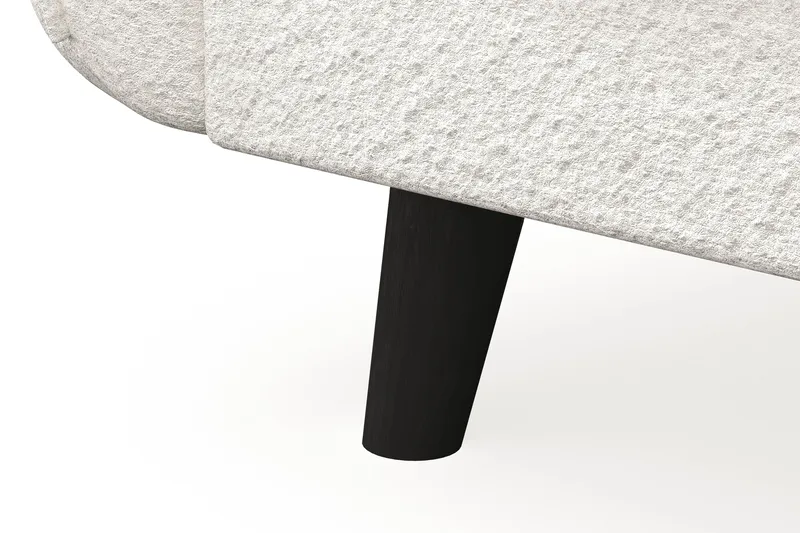 Trend Lyx 4-seters Høyrevendt U-formet Sofa med Divan og Sjeselong i Bouclé - Hvit - Møbler - Sofaer - U-sofa