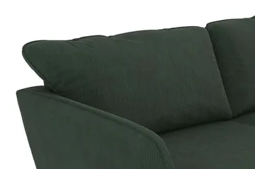 Trend Lyx 4-seters Høyrevendt U-formet Sofa med Divan og Sjeselong i Manchester - Mørkegrønn - Møbler - Sofaer - U-sofa