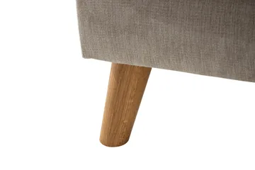 Trend Lyx 4-seters Høyrevendt U-formet Sofa med Divan og Sjeselong i Stoff - Beige - Møbler - Sofaer - U-sofa