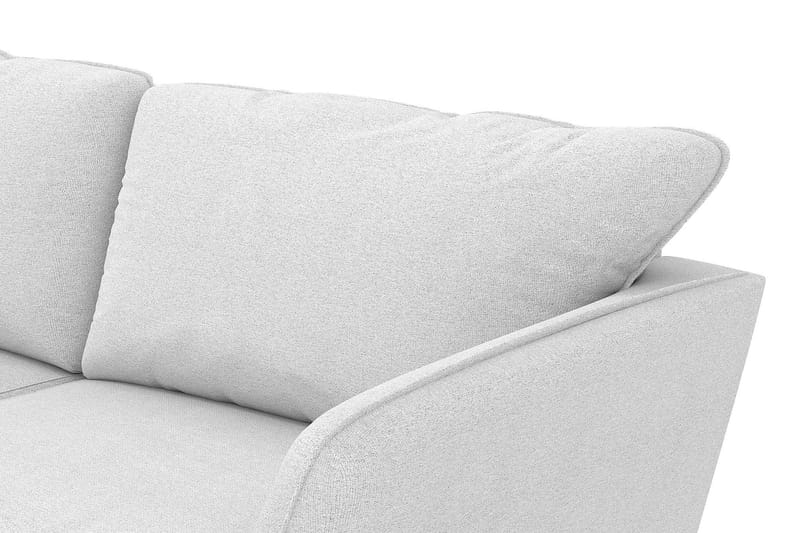 Trend Lyx 4-seters Høyrevendt U-formet Sofa med Divan og Sjeselong i Stoff - Lysegrå - Møbler - Sofaer - U-sofa
