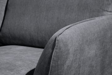 Trend Lyx 4-seters Høyrevendt U-formet Sofa med Divan og Sjeselong i Stoff - Mørk grå - Møbler - Sofaer - U-sofa
