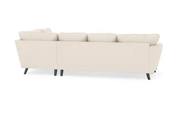 Trend Lyx 4-seters Venstrevendt U-formet Sofa med Divan og Sjeselong i Manchester - Beige - Møbler - Sofaer - U-sofa