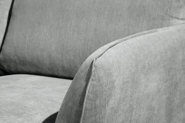 Trend Lyx 4-seters Venstrevendt U-formet Sofa med Divan og Sjeselong i Stoff - Grå - Møbler - Sofaer - U-sofa