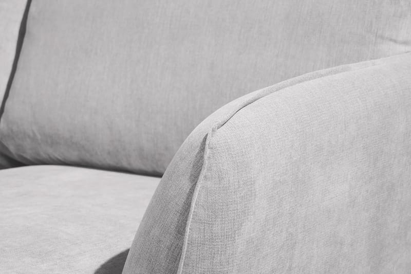 Trend Lyx 4-seters Venstrevendt U-formet Sofa med Divan og Sjeselong i Stoff - Lys grå - Møbler - Sofaer - U-sofa