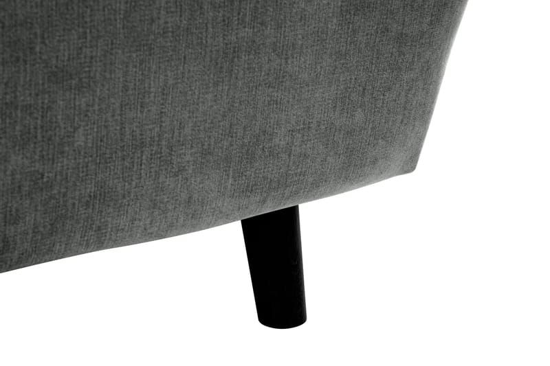 Trend Lyx 6-seter Vendbar L-formet Hjørnesofa i Stoff - Grå - Møbler - Sofaer - Hjørnesofa