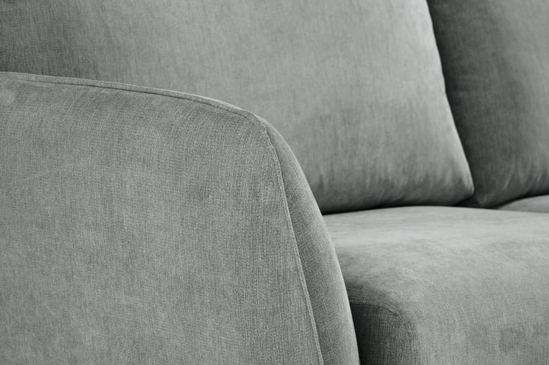 Trend Lyx 6-seter Vendbar L-formet Hjørnesofa i Stoff - Grå - Møbler - Sofaer - Hjørnesofa